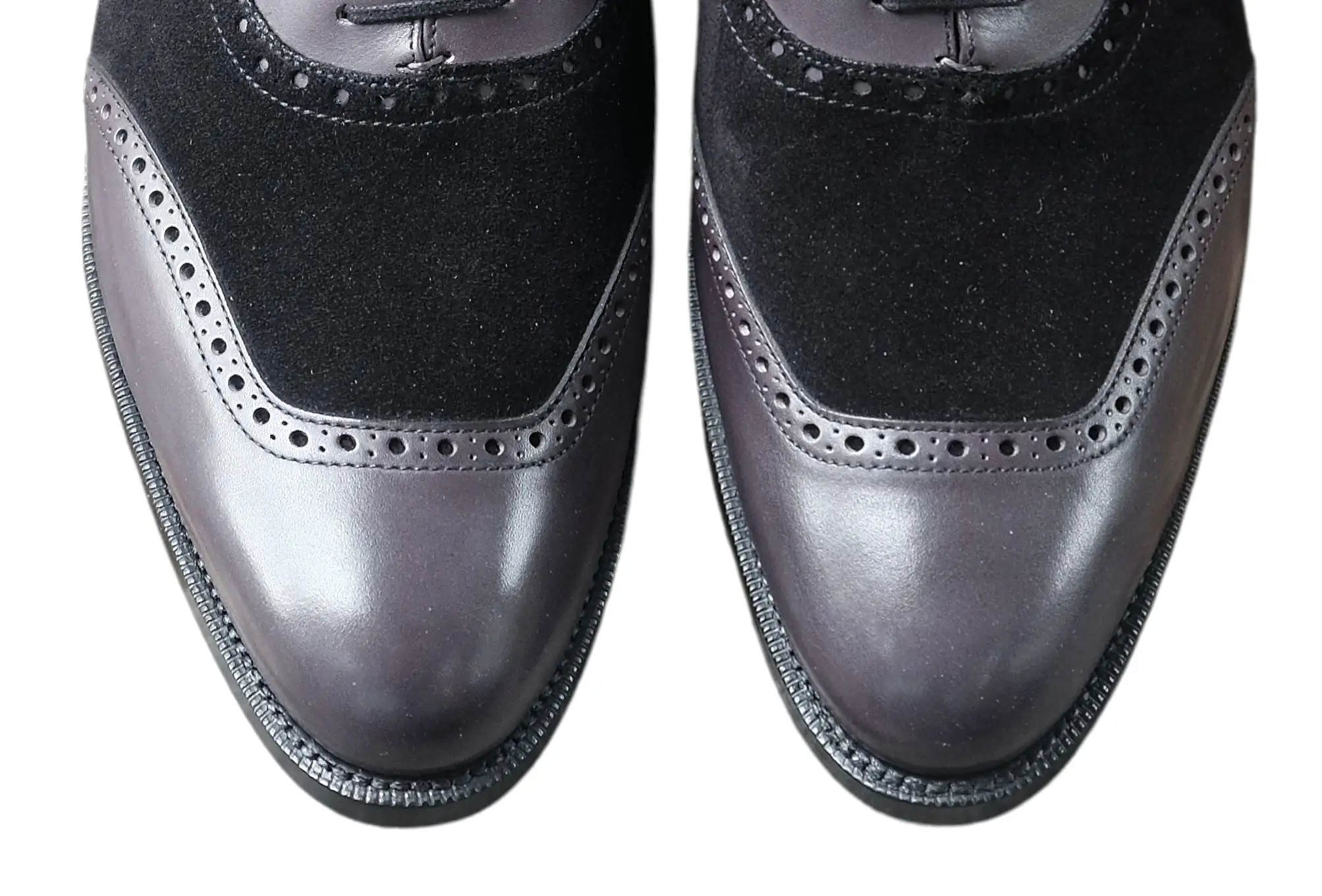 Pinehurst - MTO - Shaded Grey Calf / Black Suede - TMG Last - Single Leather Sole