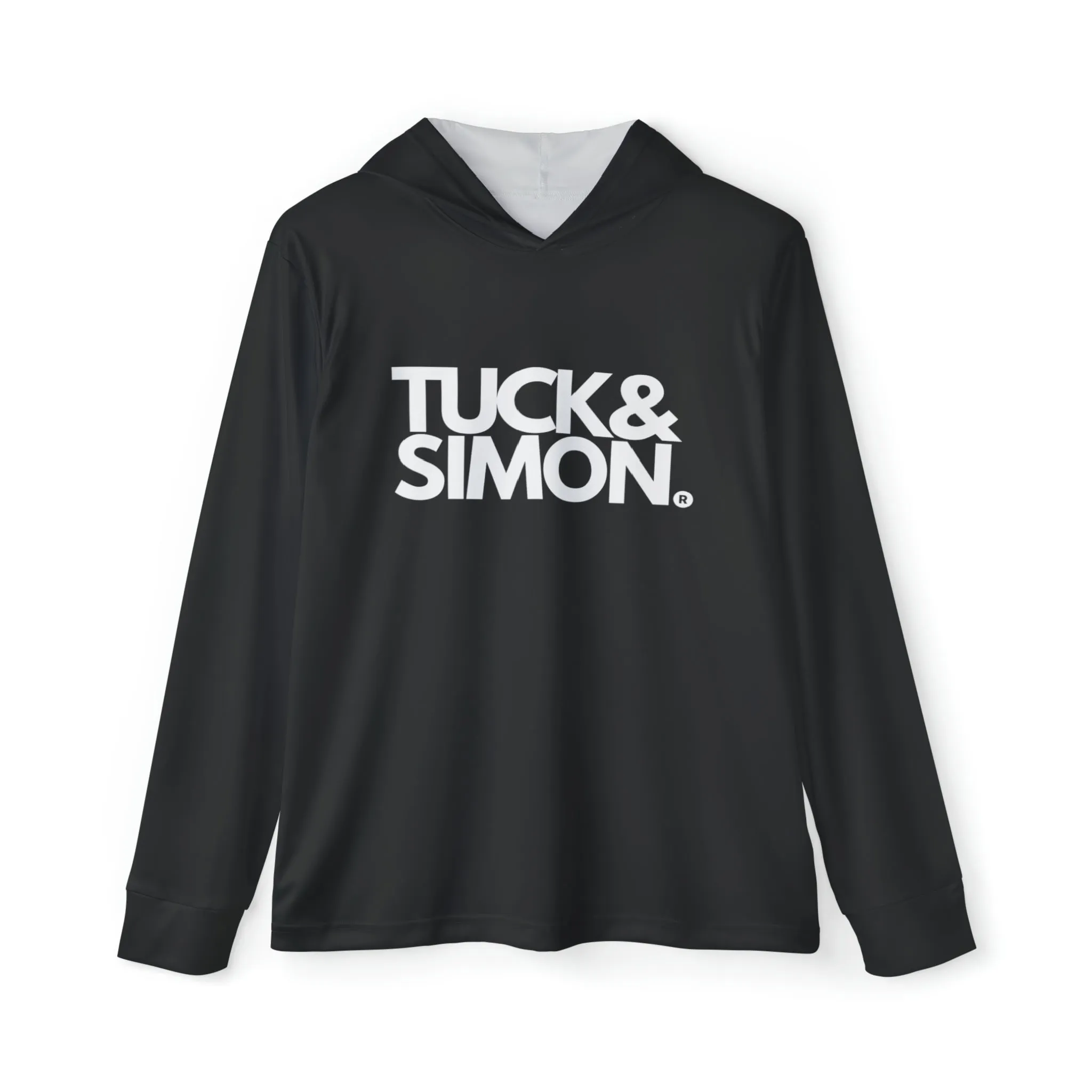 Plus Size Tuck&Simon Black Sports Warm-Up Hoodie