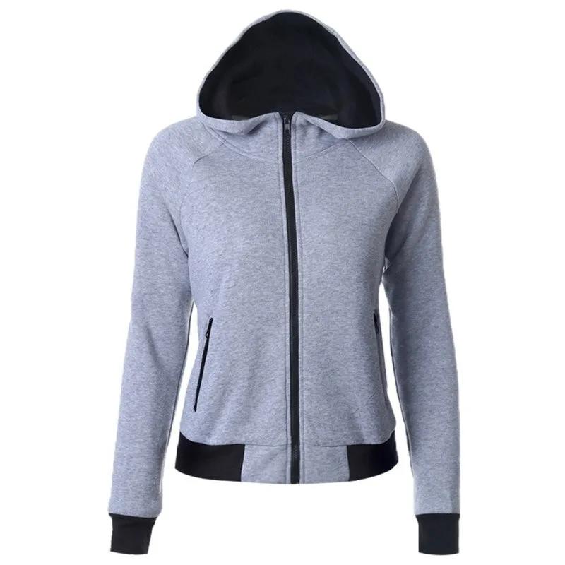 Plus Size Women Casual Solid Hoodies Unisex Lapel Hooded New Sweatshirts Pullovers Turn-down Collar With Hat S-XXL SM6