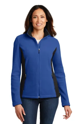 Port Authority Ladies Colorblock Value Fleece Jacket L216 True Royal/ Black