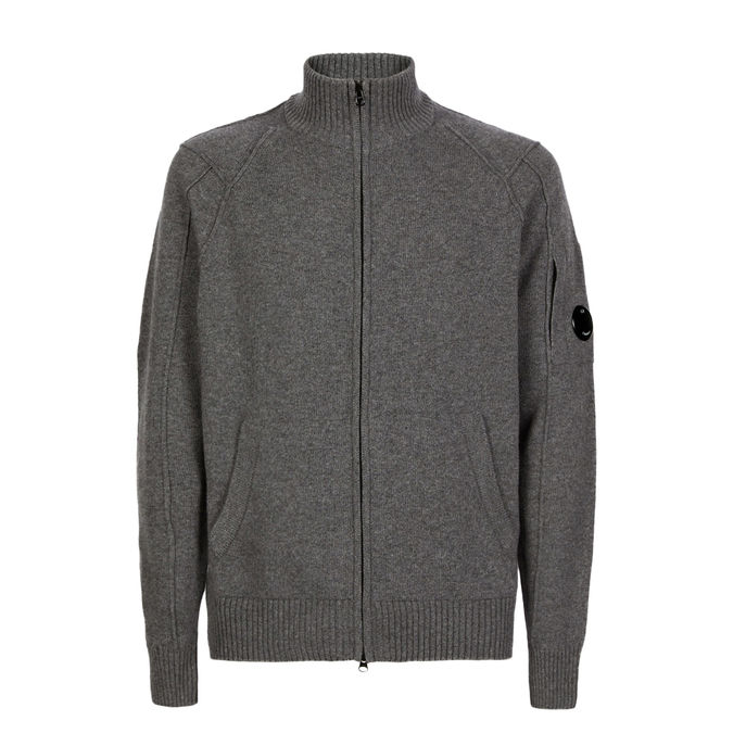 PULL CON TASCHE FRONTALI E TASCHINO SULLA MANICA Uomo Tarmac Gray