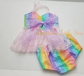 Rainbow Dots Sweetheart Lace Swing Set