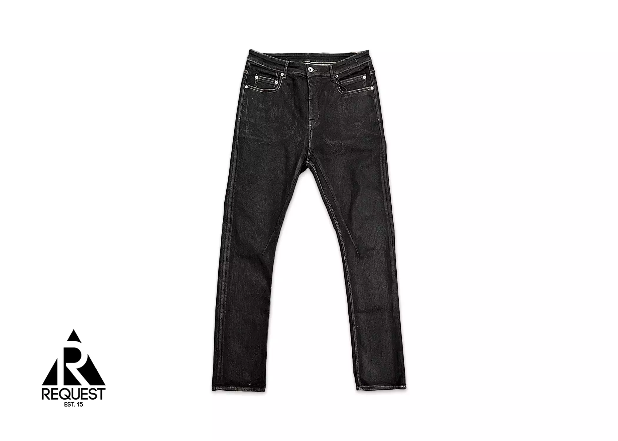 Rick Owens DRKSHDW Detroit Cut Denim Black Wax