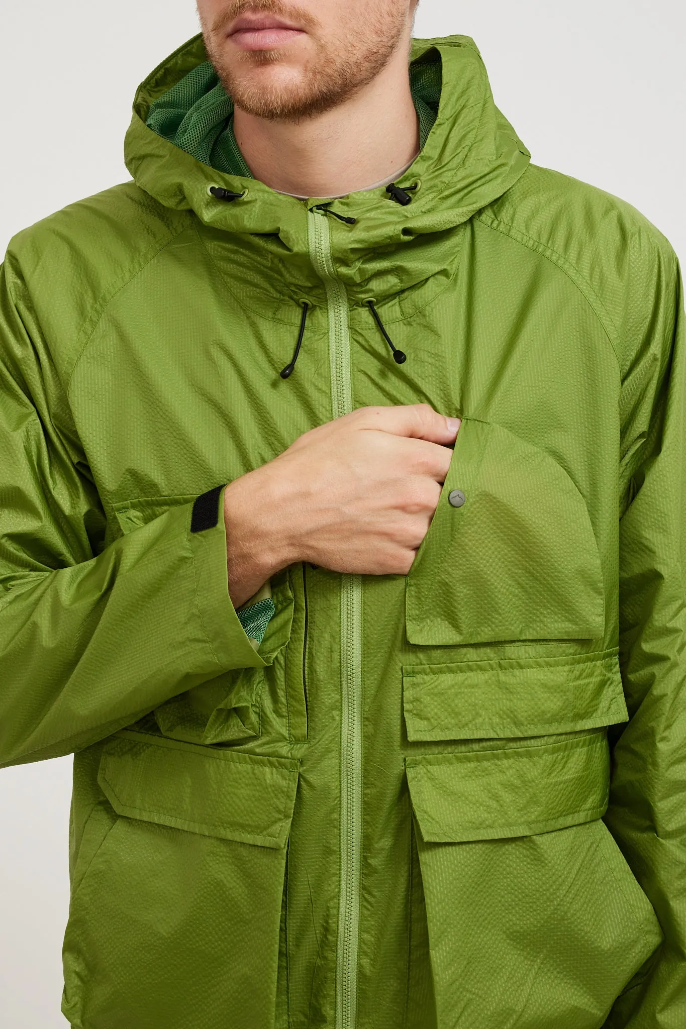 Ripstop Nylon Mountain Parka Green