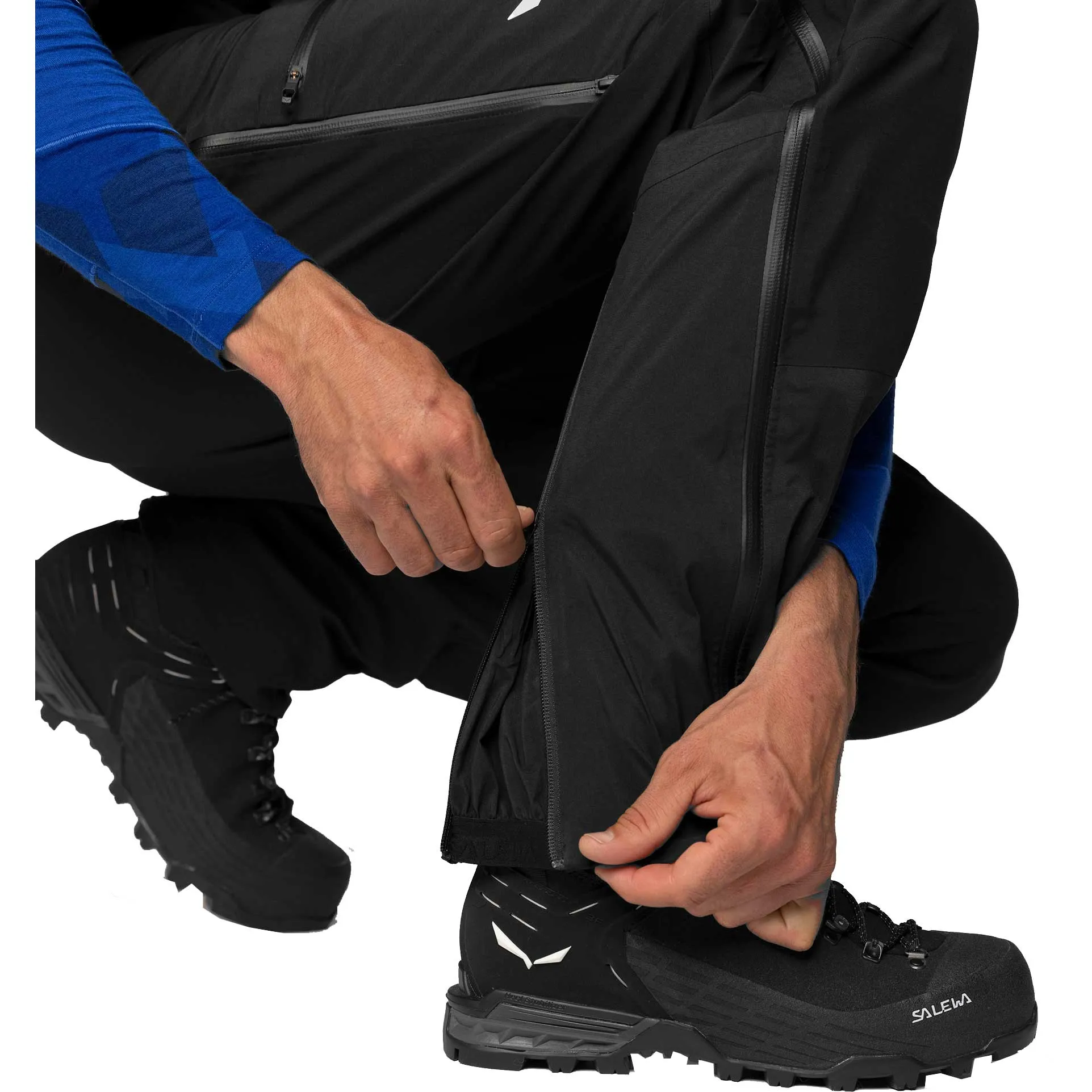 SALEWA - Ortles GORE-TEX\u00ae Pro Strech Hardshell Pants Men black out