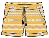 Santosa Shorts - Ochre Yellow Sol