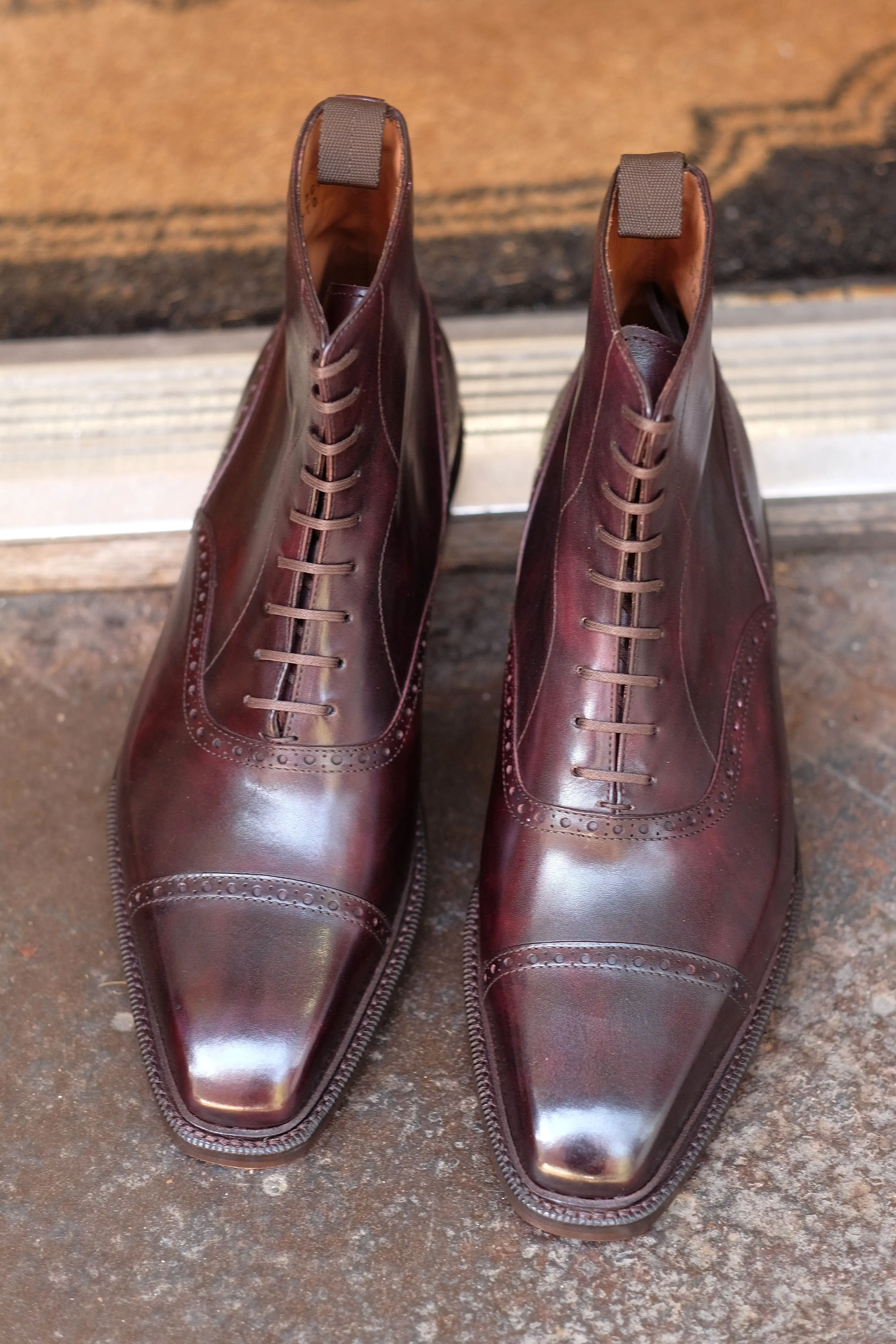 Seaview - MTO - Plum Museum Calf - MGF Last - Double Leather Sole - Storm Welt