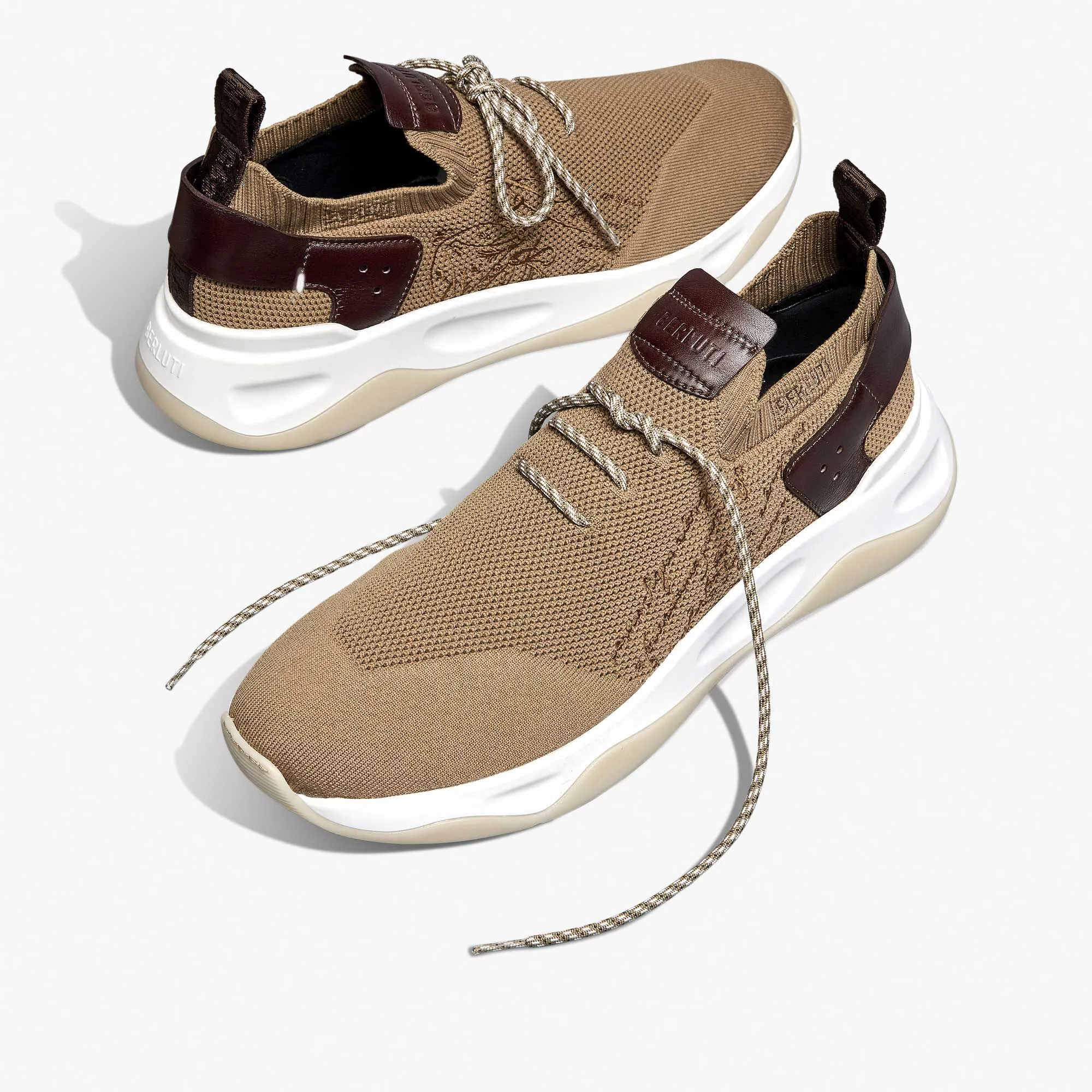 Shadow Knit And Calf Leather Sneaker