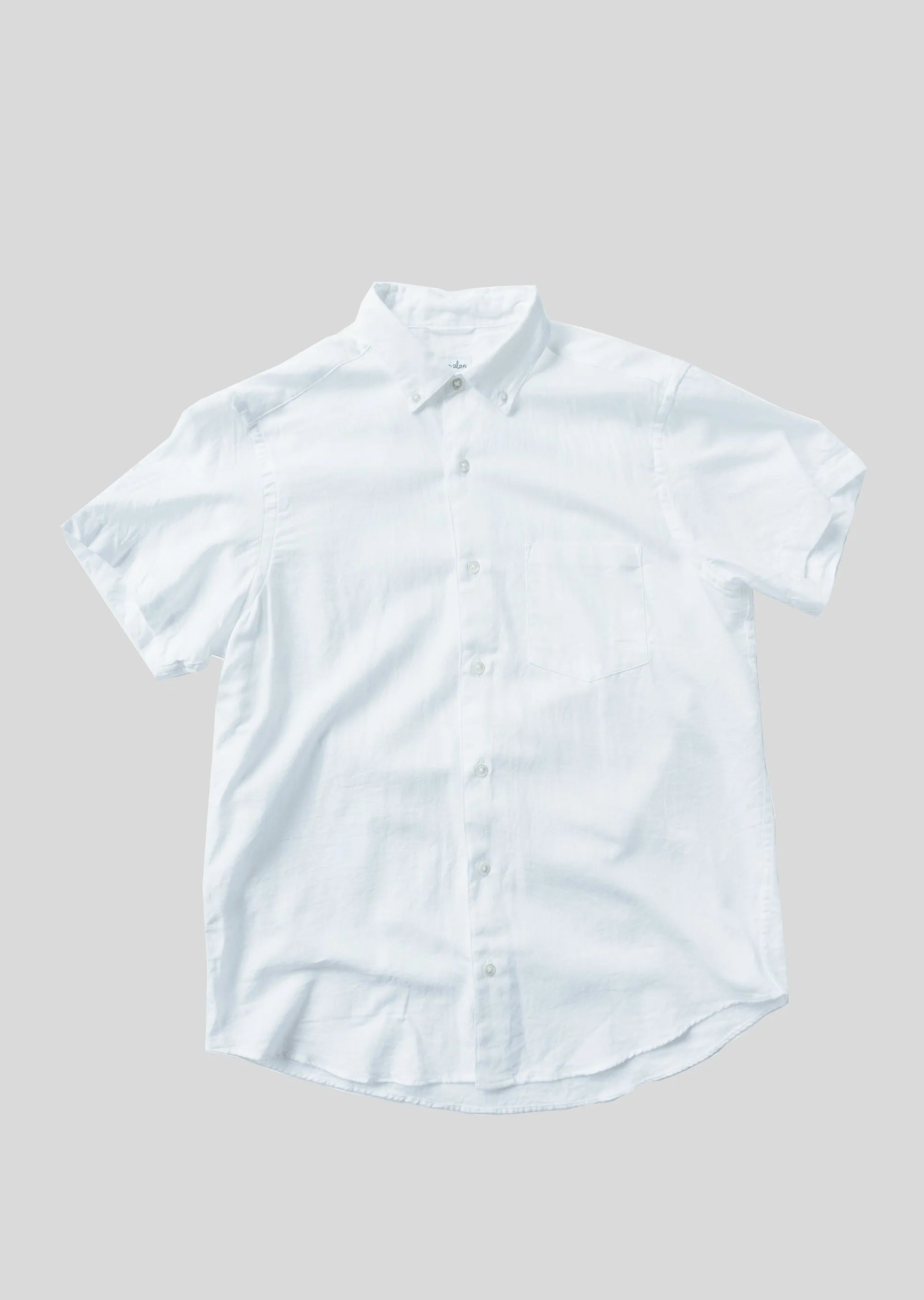 Short Sleeve Single Needle Shirt, Cloud