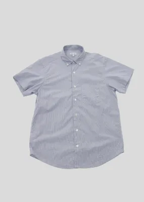 Short Sleeve Single Needle Shirt, Tattersall