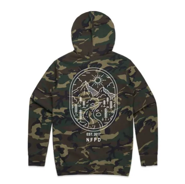 Ski/Snowboard Camo Rockies Snug Snow Hoodie - Unisex