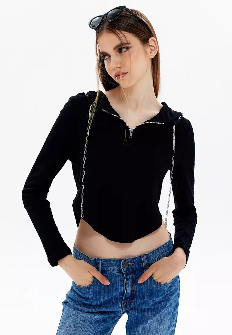 Slim Fit Chain Hoodies HH2671