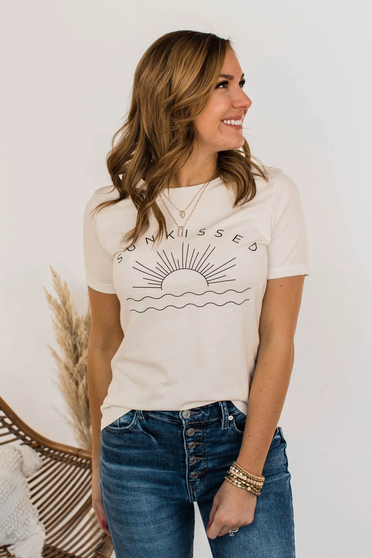 Sunkissed Graphic Tee- Off White