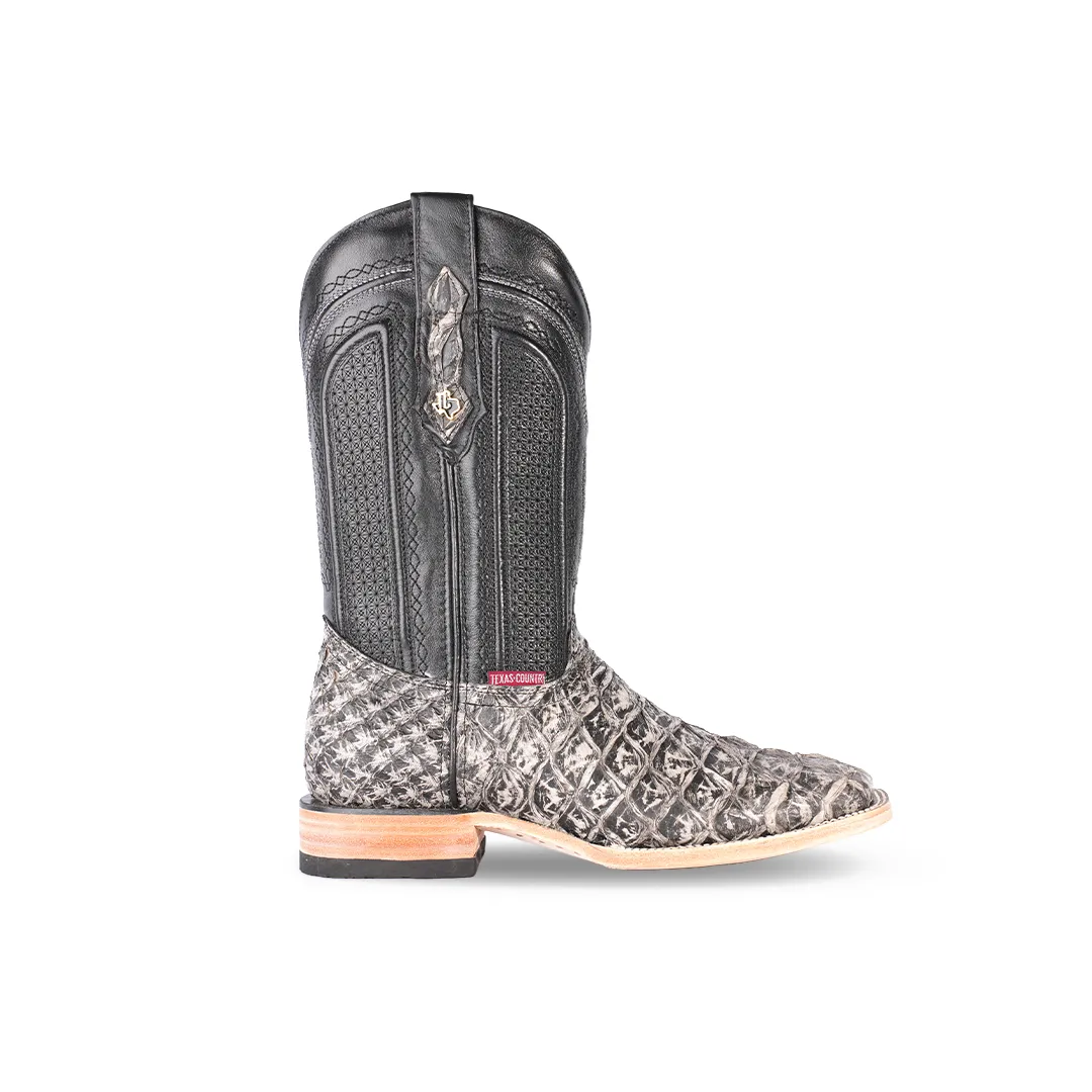 Texas Country Exotic Boot Pez Hueso Rustico PZ60