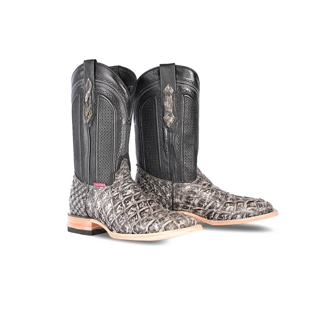 Texas Country Exotic Boot Pez Hueso Rustico PZ60