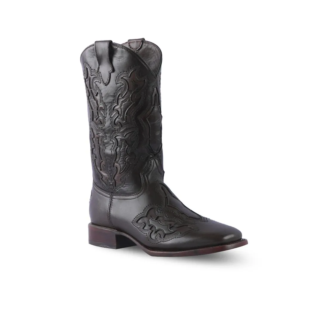 Texas Country Western Boot Bora Square Toe E693