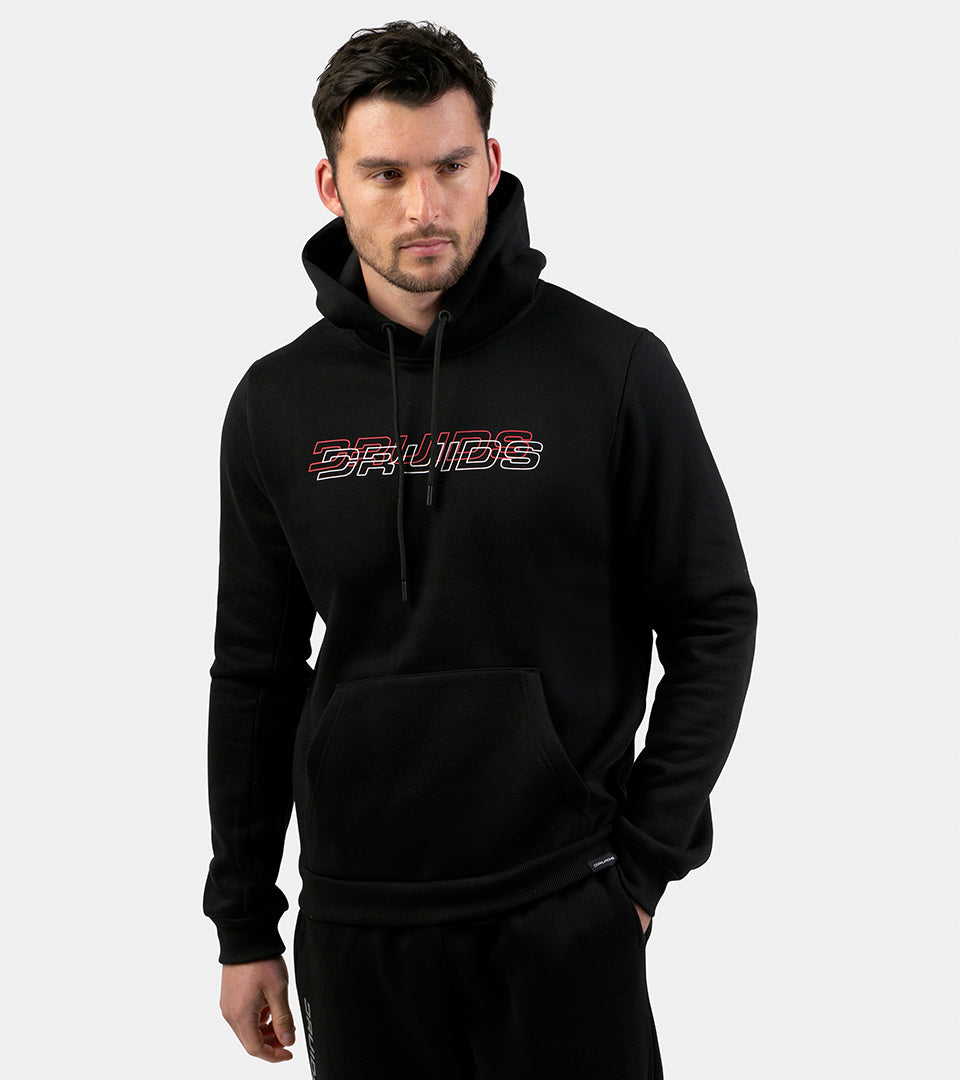 THE DOUBLE LOGO HOODIE - BLACK