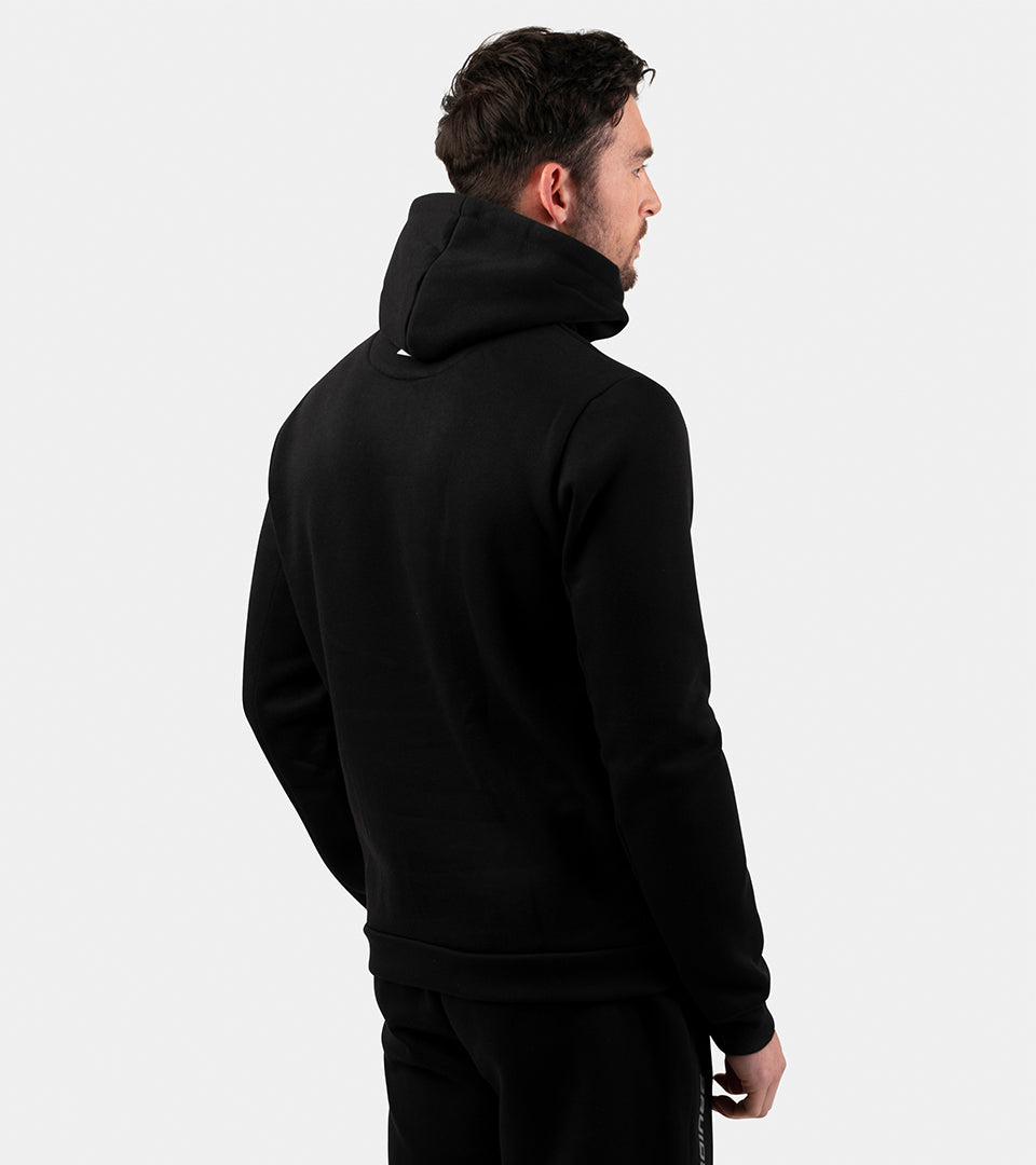 THE DOUBLE LOGO HOODIE - BLACK