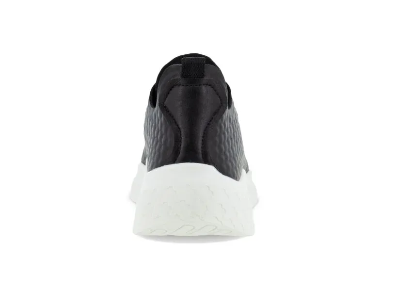 Therap Black Leather Slip-On Sneaker