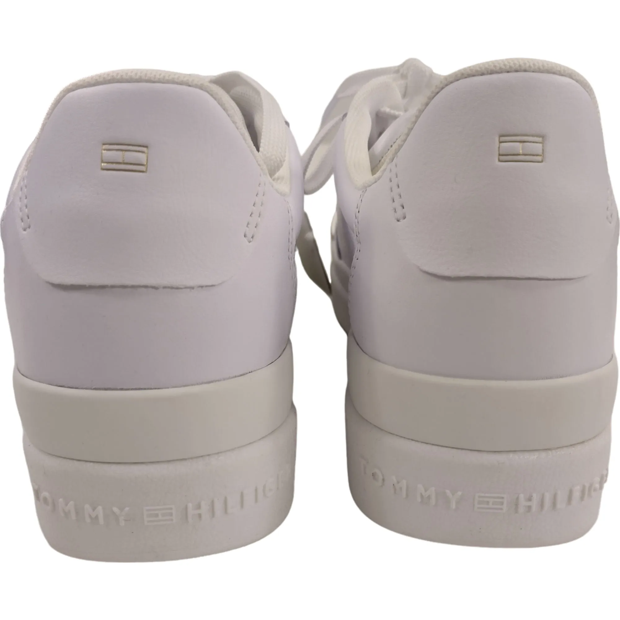 Tommy Hilfiger White Signature Leather Sneakers