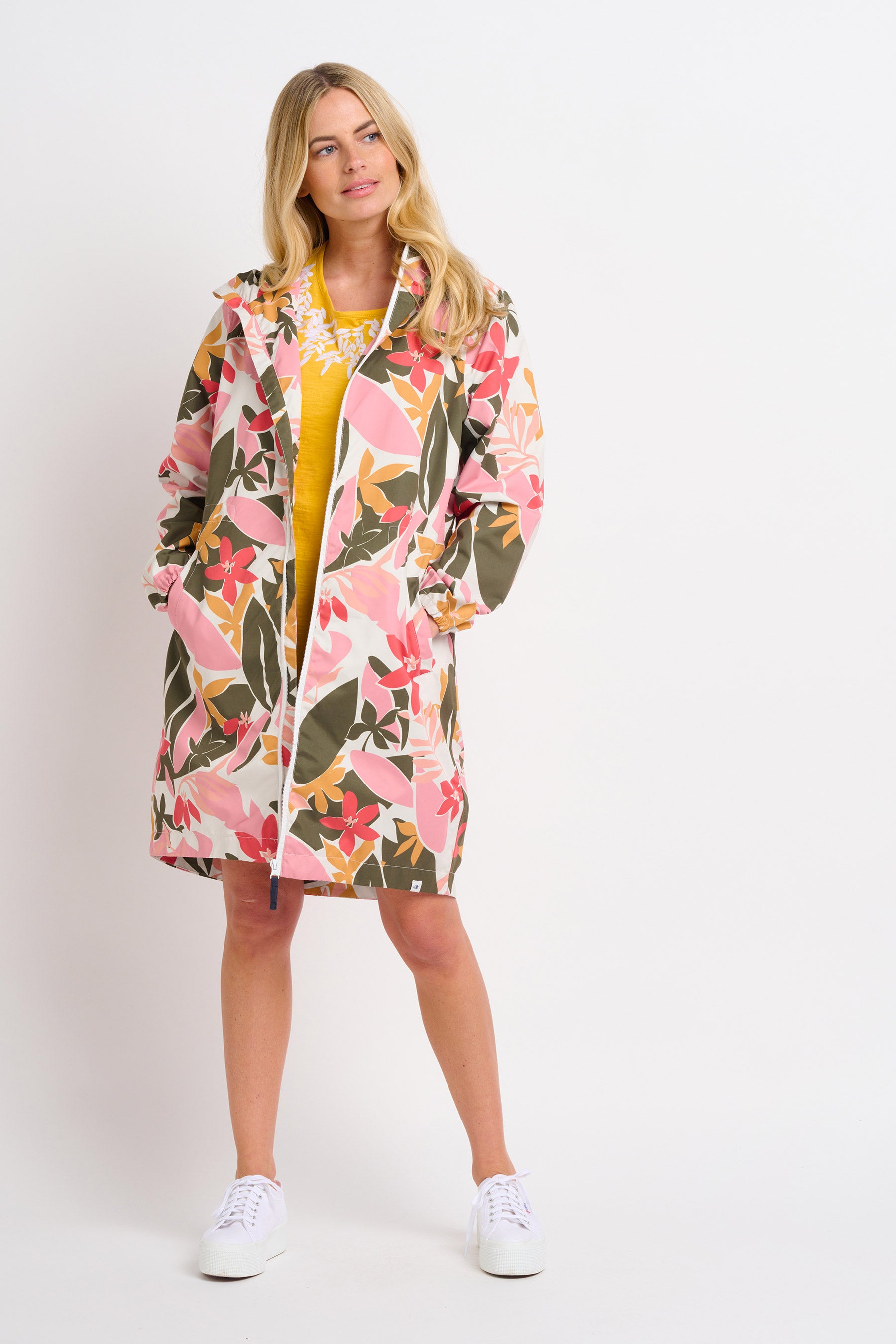 Tropical Palm Showerproof Raincoat