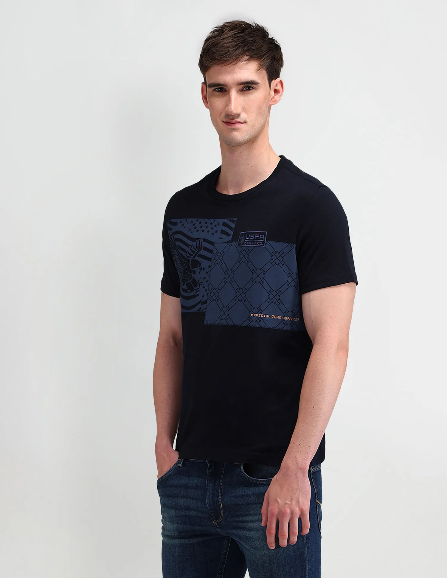 U.S. Polo Assn. Denim Co. Muscle Fit Graphic T-Shirt