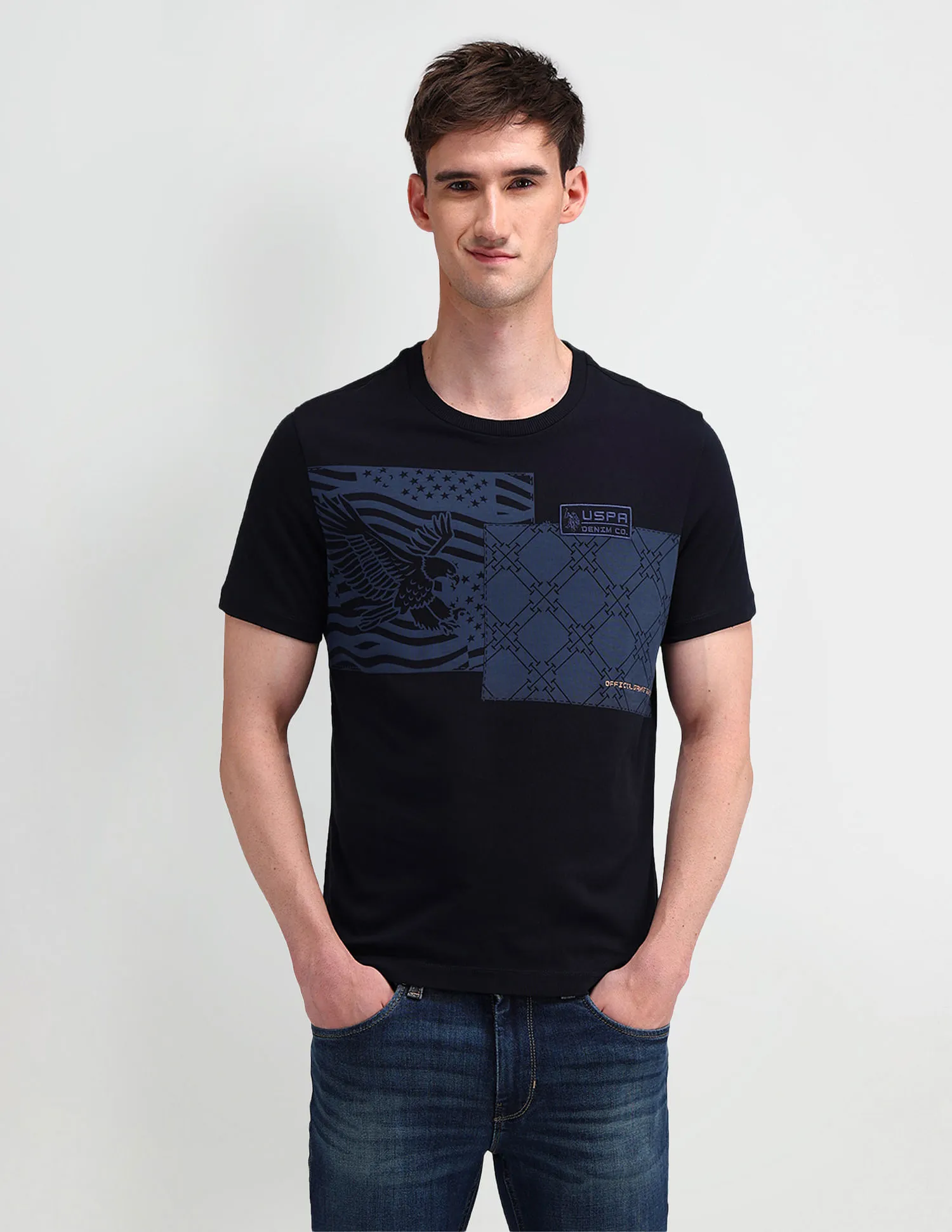 U.S. Polo Assn. Denim Co. Muscle Fit Graphic T-Shirt