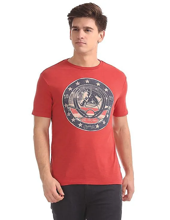 U.S. Polo Assn. Denim Co. Muscle Fit Slub Graphic T-Shirt