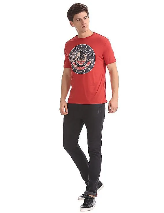 U.S. Polo Assn. Denim Co. Muscle Fit Slub Graphic T-Shirt