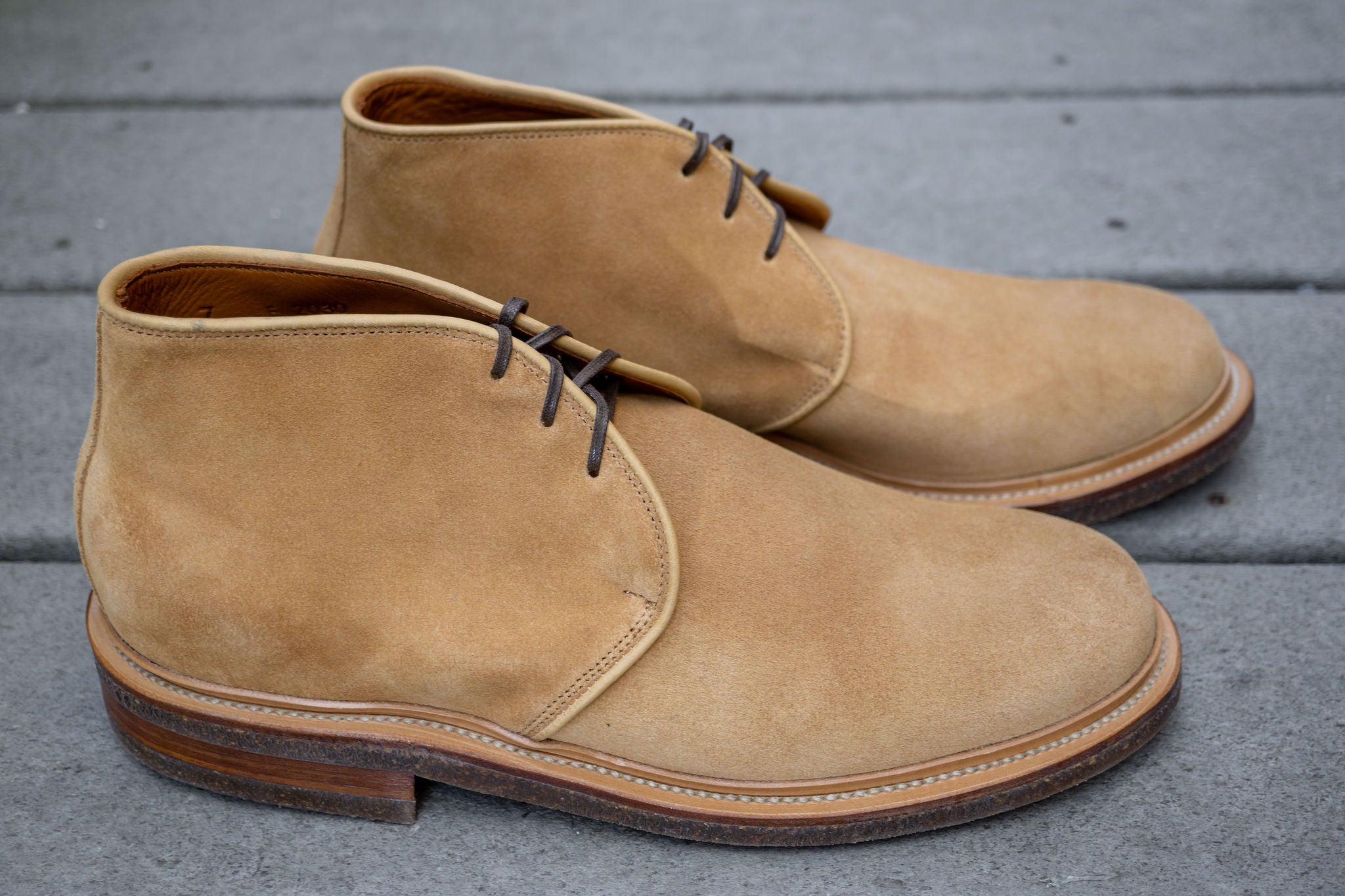 Viberg Uplands Boot - Safari Janus Calf Suede