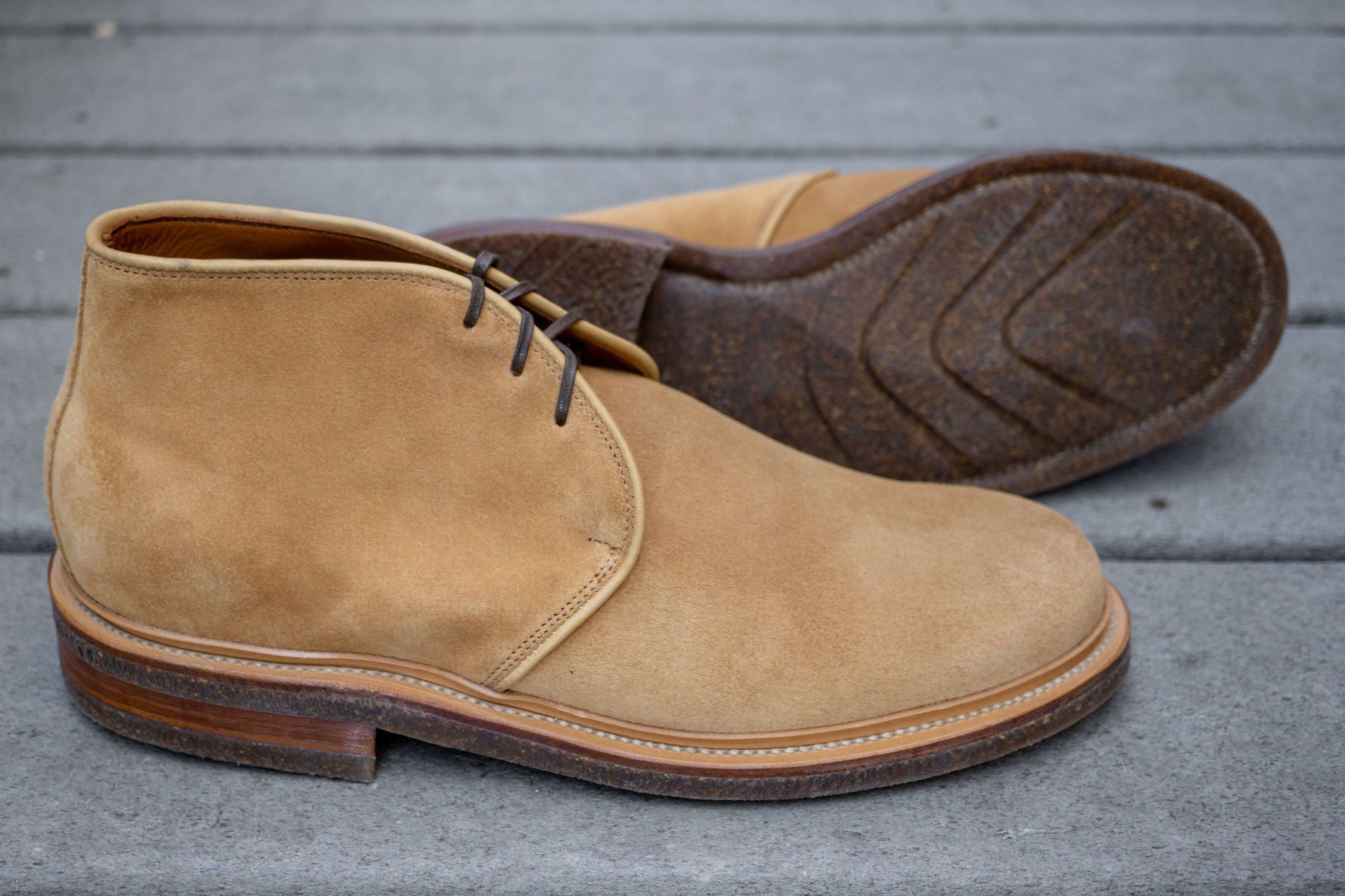 Viberg Uplands Boot - Safari Janus Calf Suede