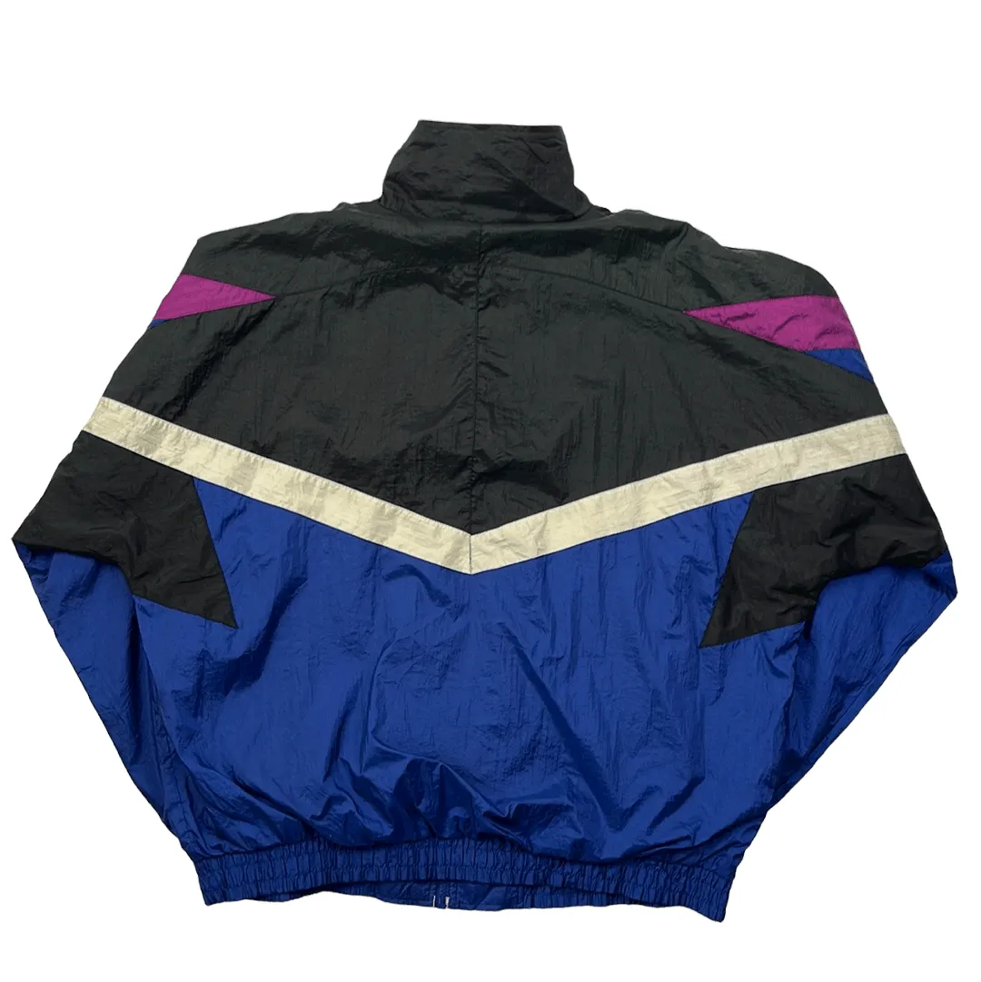 Vintage 90s Black, Blue, White + Purple Team USA Windbreaker Jacket - Large