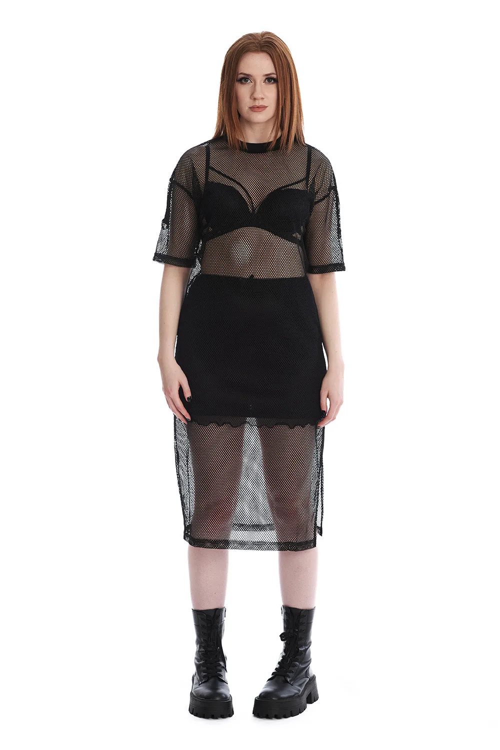 WANDA FISHNET DRESS