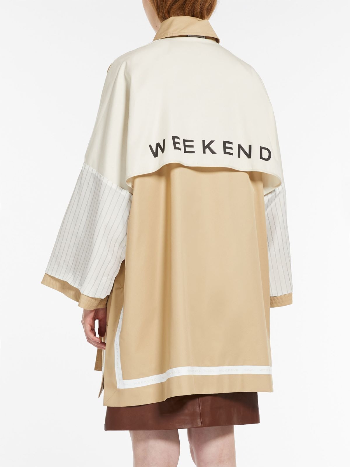 Weekend Max Mara Zelante Reversible Rain Poncho in Honey