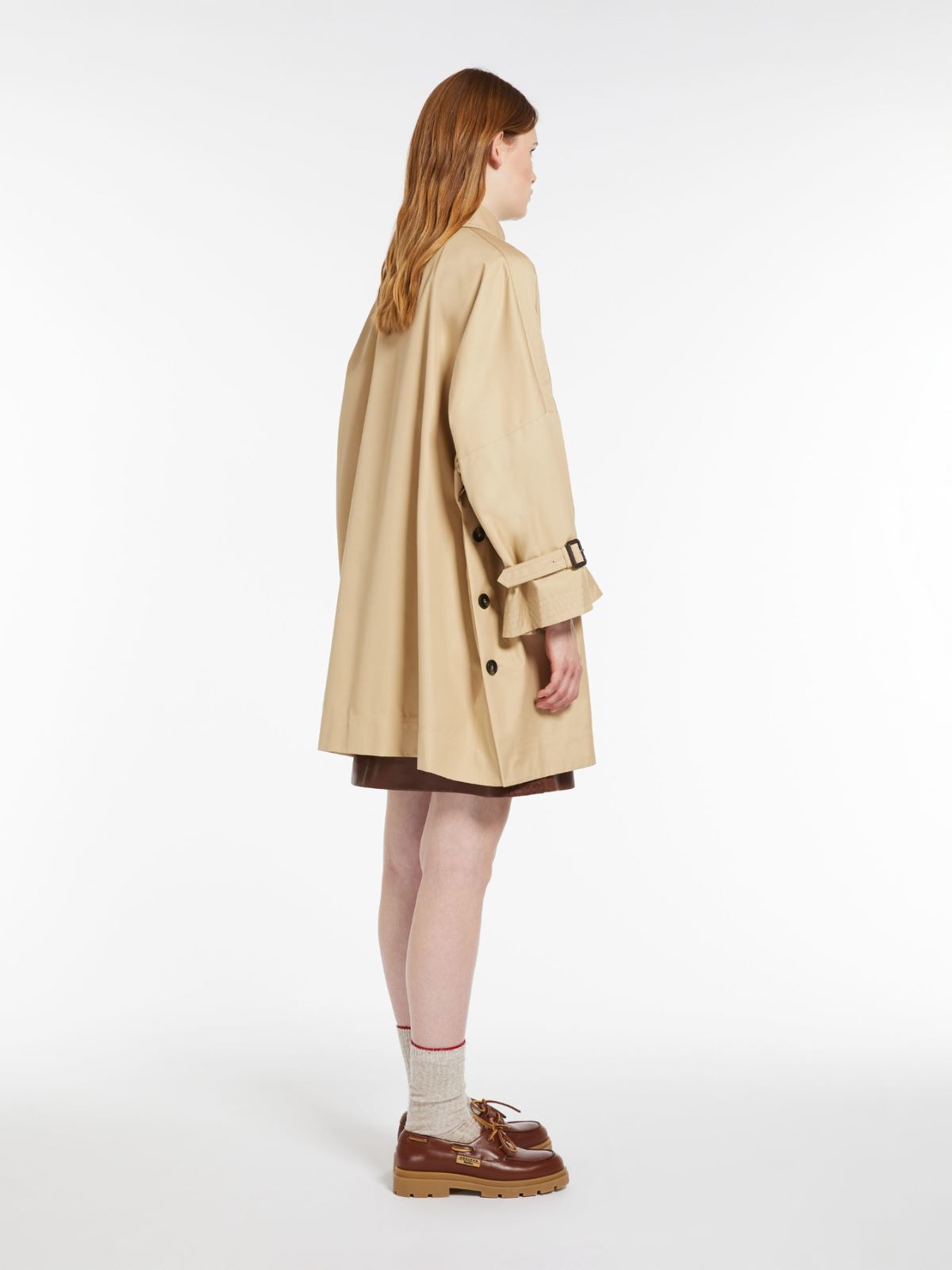 Weekend Max Mara Zelante Reversible Rain Poncho in Honey