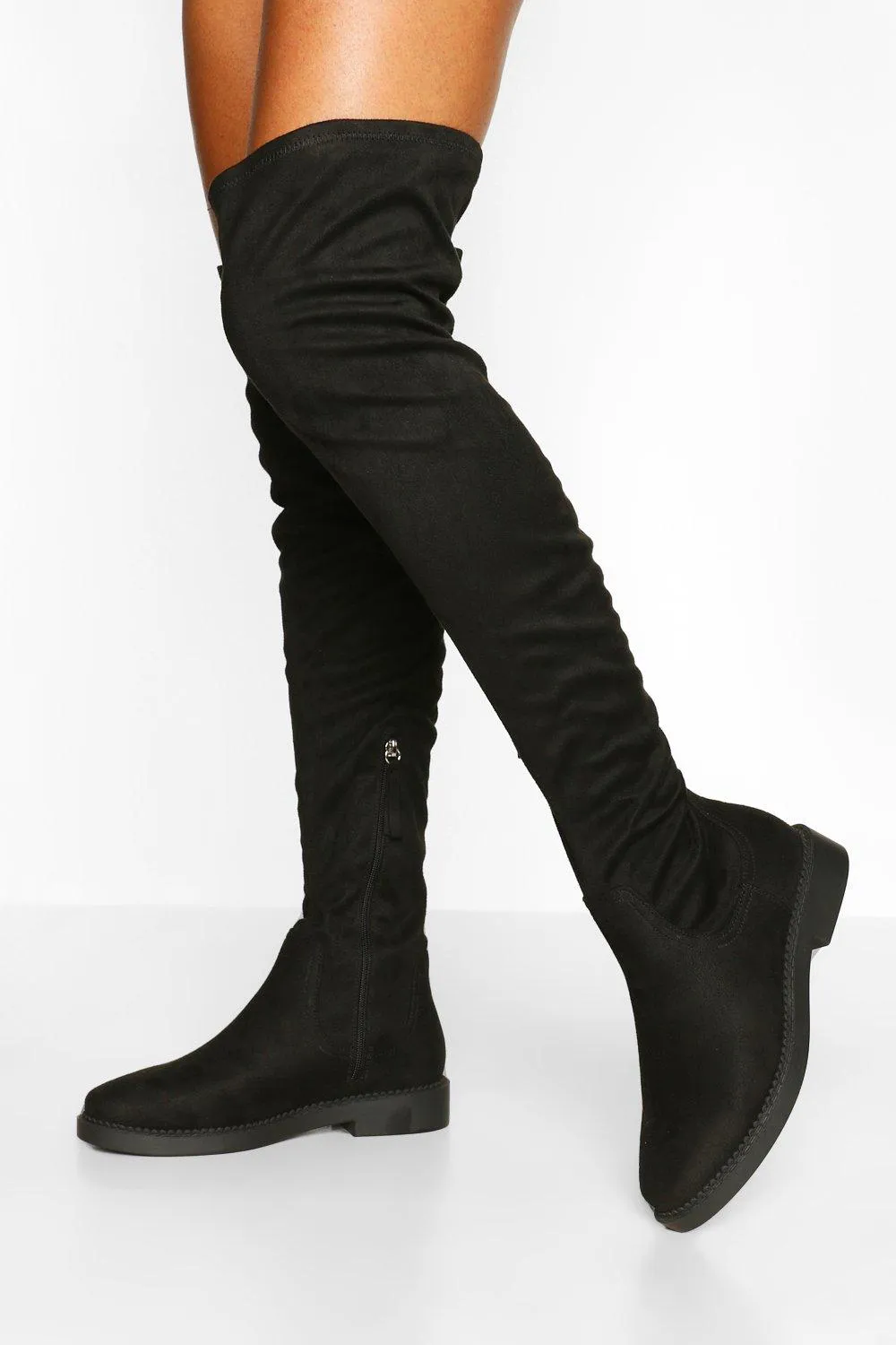 Wide Width Flat Stretch Over The Knee Boot