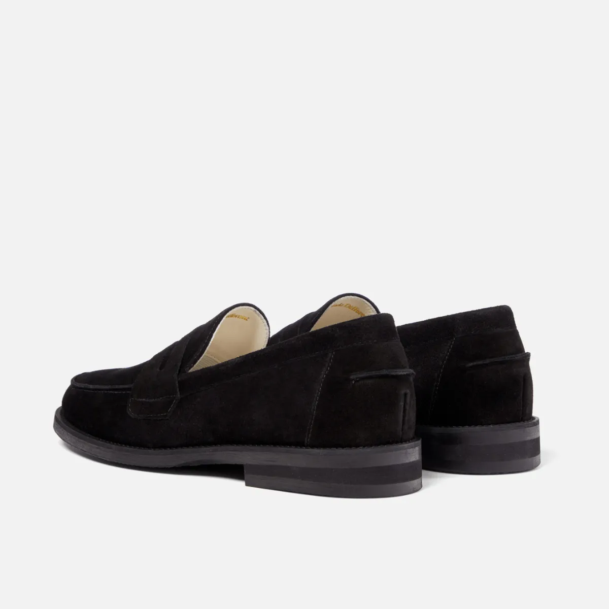 Wilde Black Suede Penny Loafer - Men's