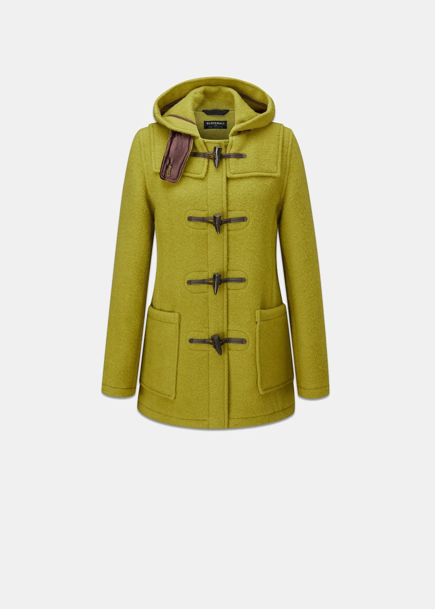 Women's Slim Moss Duffle Coat Moss