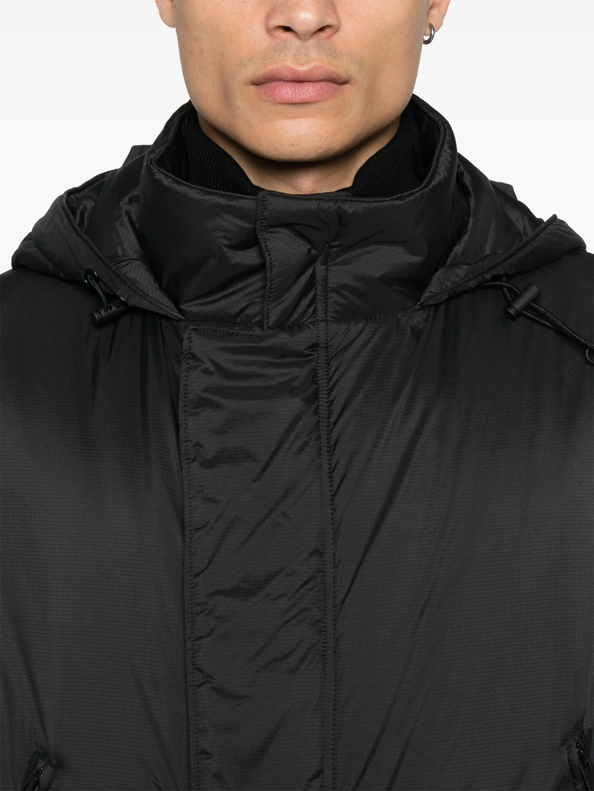 Y-3 Padded Hooded Parka - Black