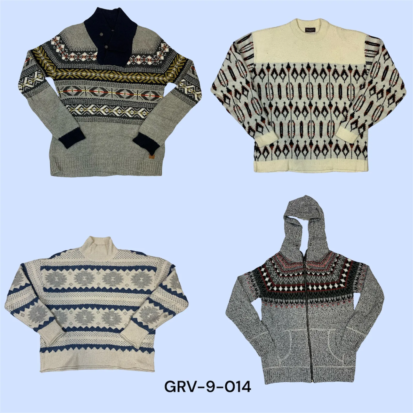 “Y2K Simple Sweater – Wool & Cotton Mix for a Retro Look(grv-9-014)